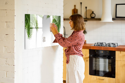 Beschreibbare magnettafel küche Naturpalmenblätter