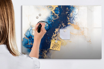 Beschreibbare magnettafel küche Marmormuster