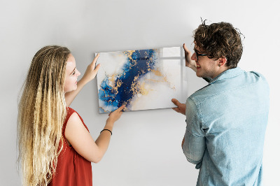 Beschreibbare magnettafel küche Marmormuster