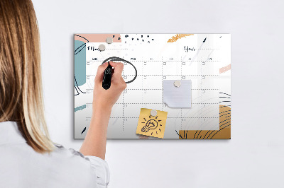 Beschreibbare magnettafel Unternehmensorganisator