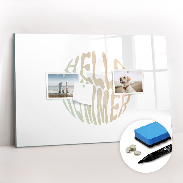 Beschreibbare magnettafel küche Hallo Sommer