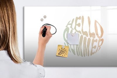 Beschreibbare magnettafel küche Hallo Sommer