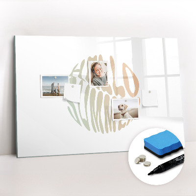 Beschreibbare magnettafel küche Hallo Sommer