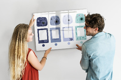 Beschreibbare magnettafel küche Polaroidrahmen