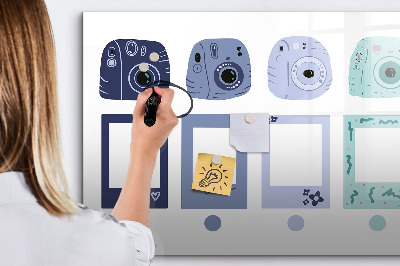 Beschreibbare magnettafel küche Polaroidrahmen