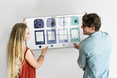 Beschreibbare magnettafel küche Polaroidrahmen