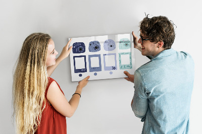Beschreibbare magnettafel küche Polaroidrahmen