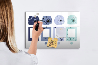 Beschreibbare magnettafel küche Polaroidrahmen
