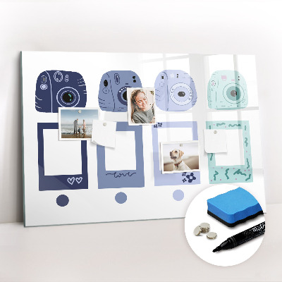 Beschreibbare magnettafel küche Polaroidrahmen