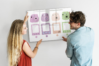 Beschreibbare magnettafel Kameraset