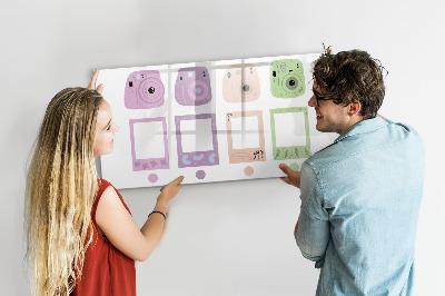 Beschreibbare magnettafel Kameraset
