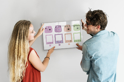 Beschreibbare magnettafel Kameraset