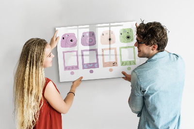 Beschreibbare magnettafel Kameraset