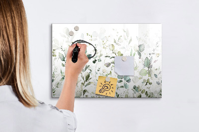 Beschreibbare magnettafel küche Pflanzenblätter