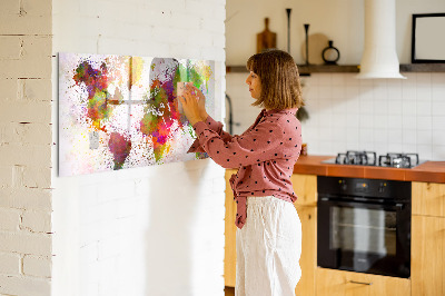 Beschreibbare magnettafel küche Aquarell-Weltkarte