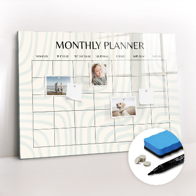 Beschreibbare magnettafel küche Monatsplaner