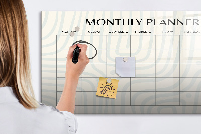 Beschreibbare magnettafel küche Monatsplaner