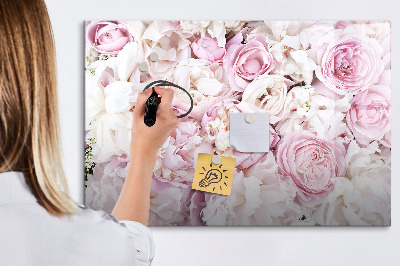 Beschreibbare magnettafel Dekorative Blumen