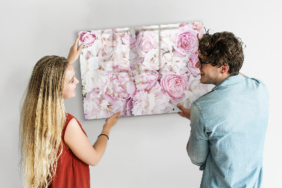 Beschreibbare magnettafel Dekorative Blumen