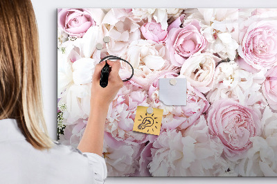 Beschreibbare magnettafel Dekorative Blumen