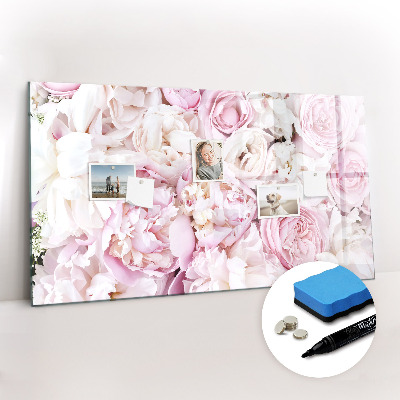 Beschreibbare magnettafel Dekorative Blumen