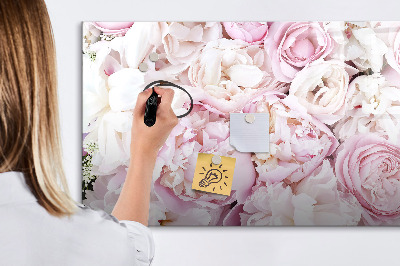Beschreibbare magnettafel Dekorative Blumen