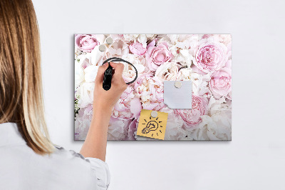 Beschreibbare magnettafel Dekorative Blumen