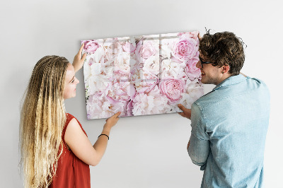 Beschreibbare magnettafel Dekorative Blumen