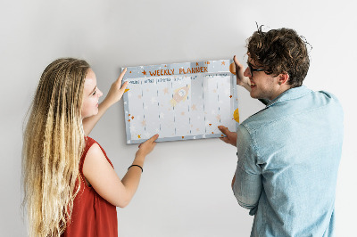 Beschreibbare magnettafel küche Wochenplaner