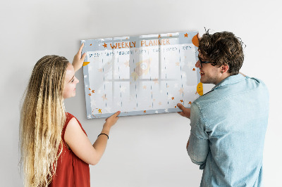 Beschreibbare magnettafel küche Wochenplaner