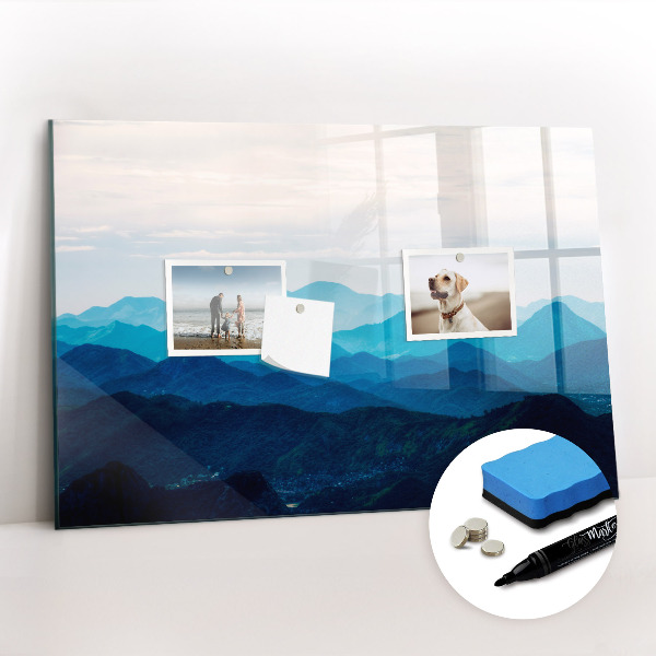 Beschreibbare magnettafel küche Aquarellberge