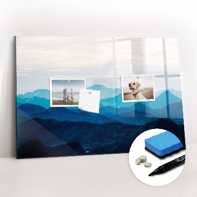 Beschreibbare magnettafel küche Aquarellberge
