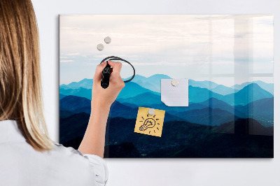 Beschreibbare magnettafel küche Aquarellberge