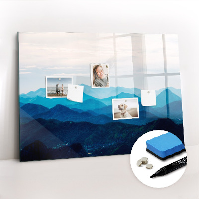Beschreibbare magnettafel küche Aquarellberge