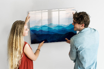 Beschreibbare magnettafel küche Aquarellberge