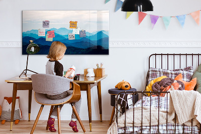 Beschreibbare magnettafel küche Aquarellberge