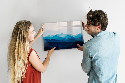 Beschreibbare magnettafel küche Aquarellberge