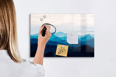 Beschreibbare magnettafel küche Aquarellberge