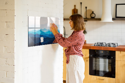 Beschreibbare magnettafel küche Aquarellberge
