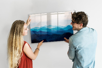 Beschreibbare magnettafel küche Aquarellberge