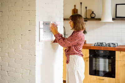 Magnetische Schreibtafel Monatsplaner für Kinder