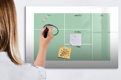 Beschreibbare magnettafel küche Büroorganisator