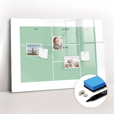 Beschreibbare magnettafel küche Büroorganisator