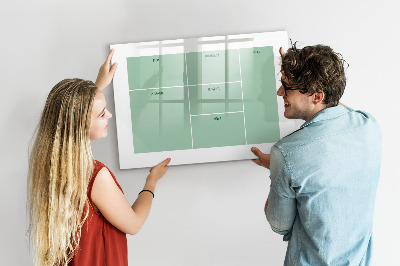 Beschreibbare magnettafel küche Büroorganisator