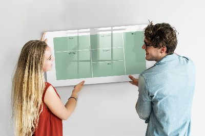 Beschreibbare magnettafel küche Büroorganisator