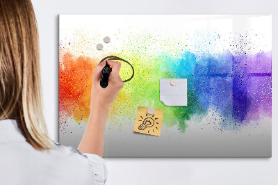 Beschreibbare magnettafel Abstrakter Regenbogen