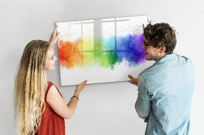 Beschreibbare magnettafel Abstrakter Regenbogen