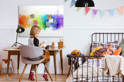 Beschreibbare magnettafel Abstrakter Regenbogen
