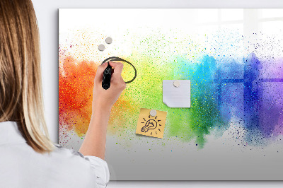Beschreibbare magnettafel Abstrakter Regenbogen