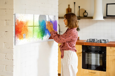 Beschreibbare magnettafel Abstrakter Regenbogen